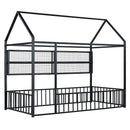 House Frame With Fence And Shelves