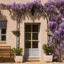 Metal Garden Arch Assemble Freely With 8 Styles Garden Arbor Trellis Climbing Plants Support Rose Arch