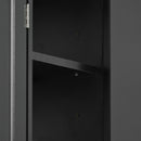 Sleek And Modern Shoe Cabinet With Adjustable Shelves, Space Saving Design