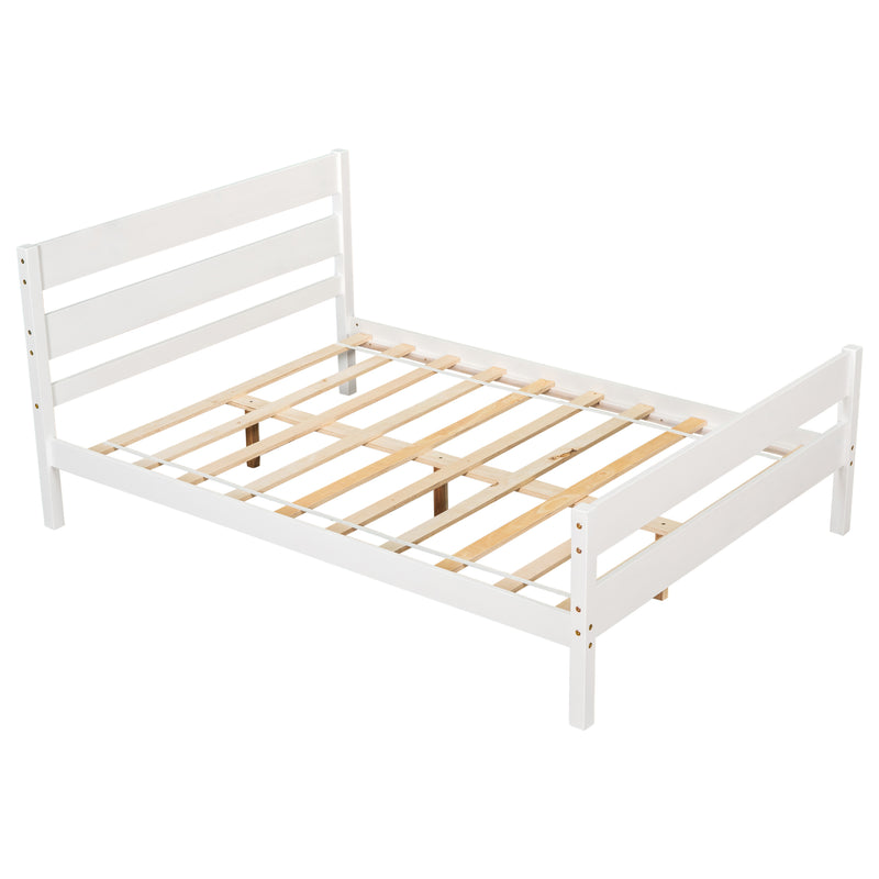 Full Bed with Headboard and Footboard,White(New SKU:W504P149039)