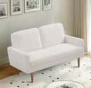Loveseat Sofa, European Style With Sleek Design, Modern & Vintage Flair, Upholstered 2 Seater Couch