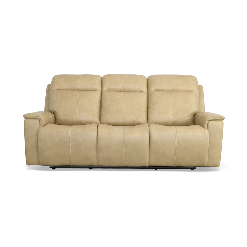 Odell - Power Reclining Sofa With Power Headrests & Lumbar - Stone