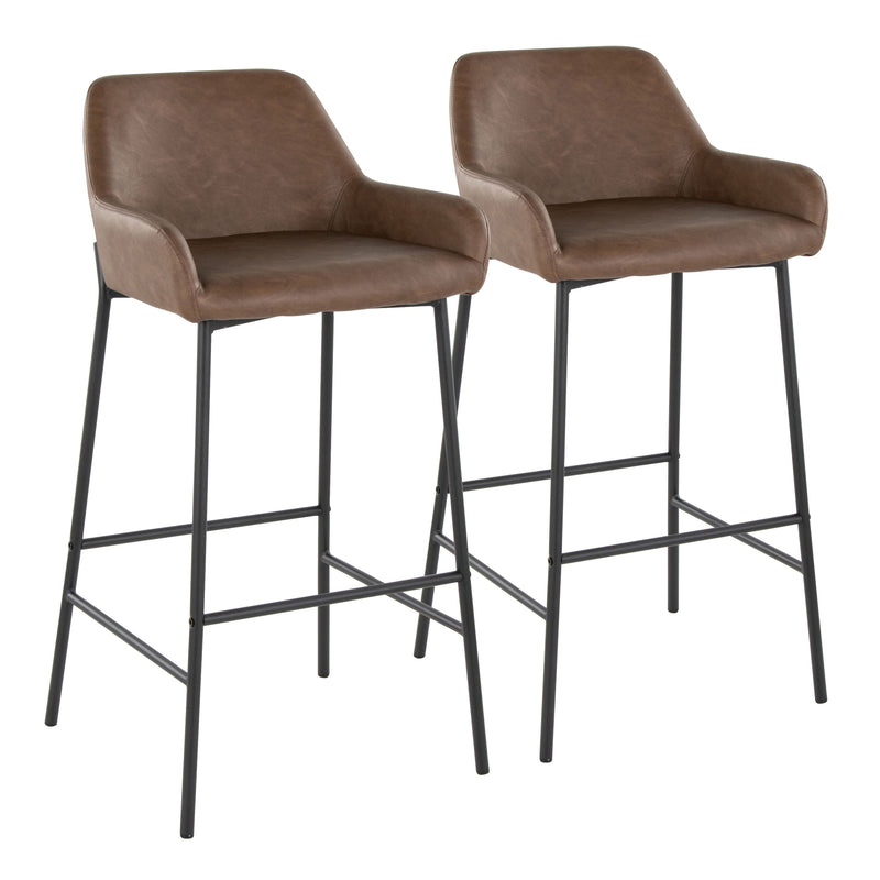 Daniella - Contemporary Fixed Height Barstool (Set of 2)