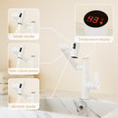 Bathroom Sink Faucet With Spray Function And Temperature Display, Anti Skid Switch, 360 Degree Rotary