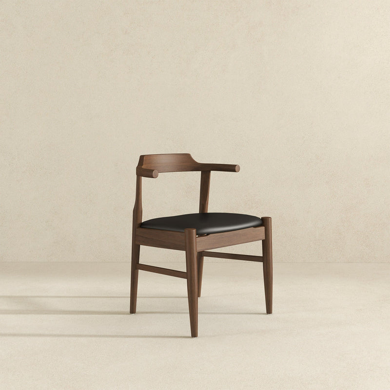 Damian - Mid-Century Solid Wood Dining Chair