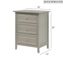 Daniel - 3 Drawer Nightstand