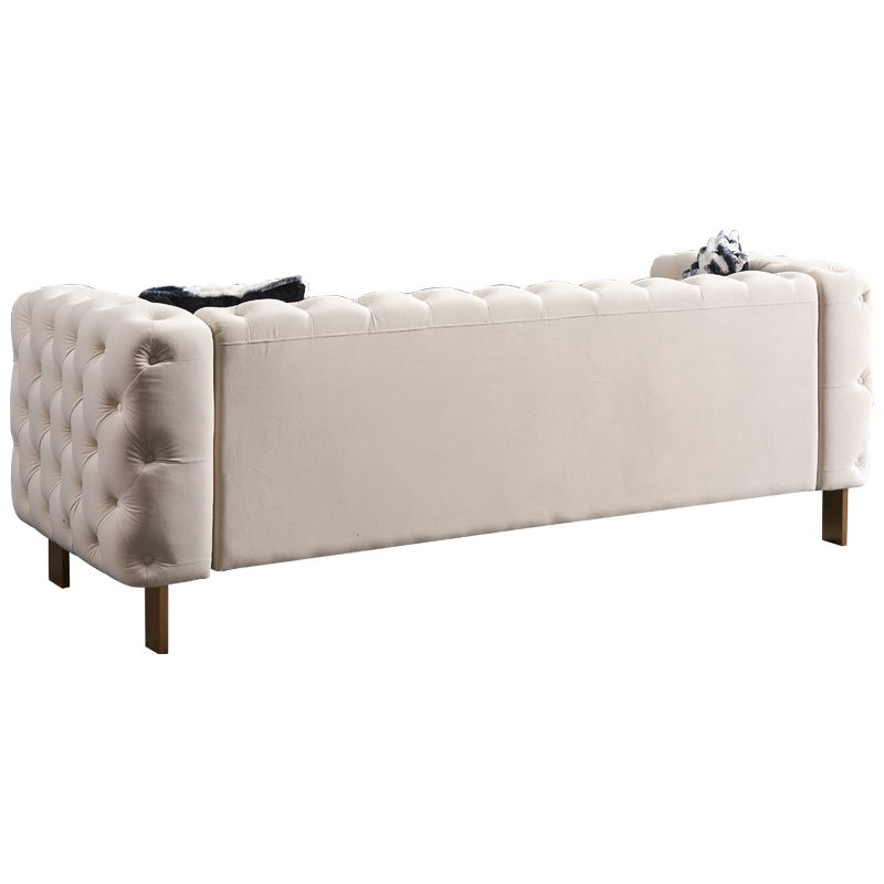 Chesterfield - Modern Tufted Velvet Living Room Sofa, 84.25''W Couch