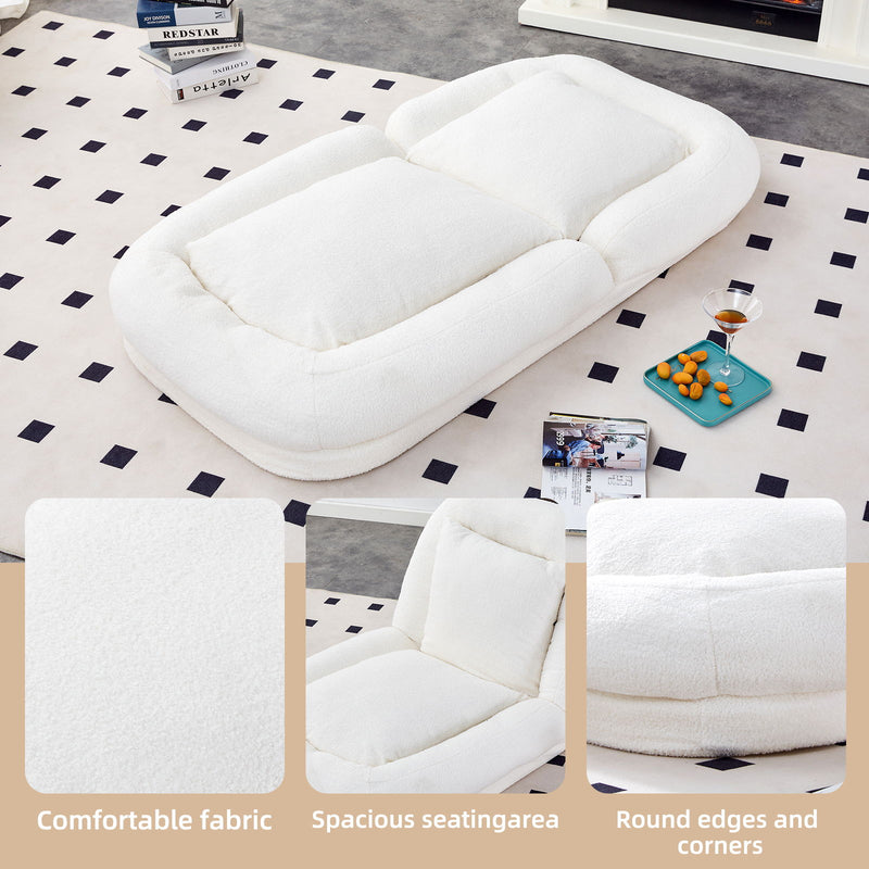 Contemporary Folding Sofa Chair With 5 Adjustable Positions For Gaming, Meditation, And Relaxation