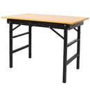 Portable Folding Work Table With Measuring Tape And Angle Finder Steel - Black