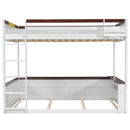 Bunk Bed With Built In Shelves, Storage Box, LED Light And USB Charging Station
