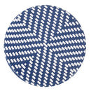 French Bistro Table Outdoor Elegance - White / Blue