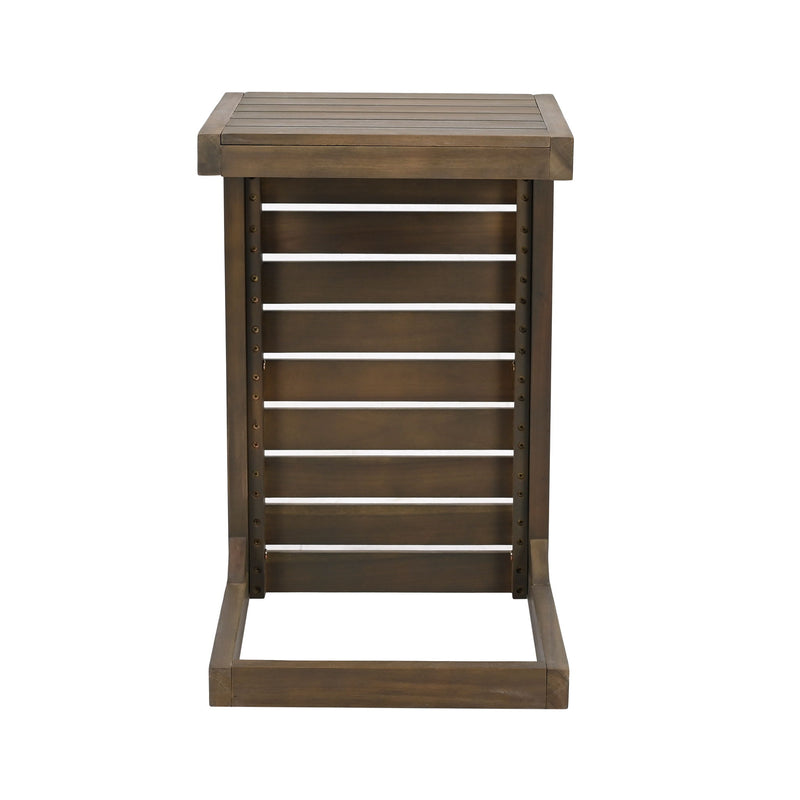 Aluminum Outdoor C - Shaped Side Table For Patio