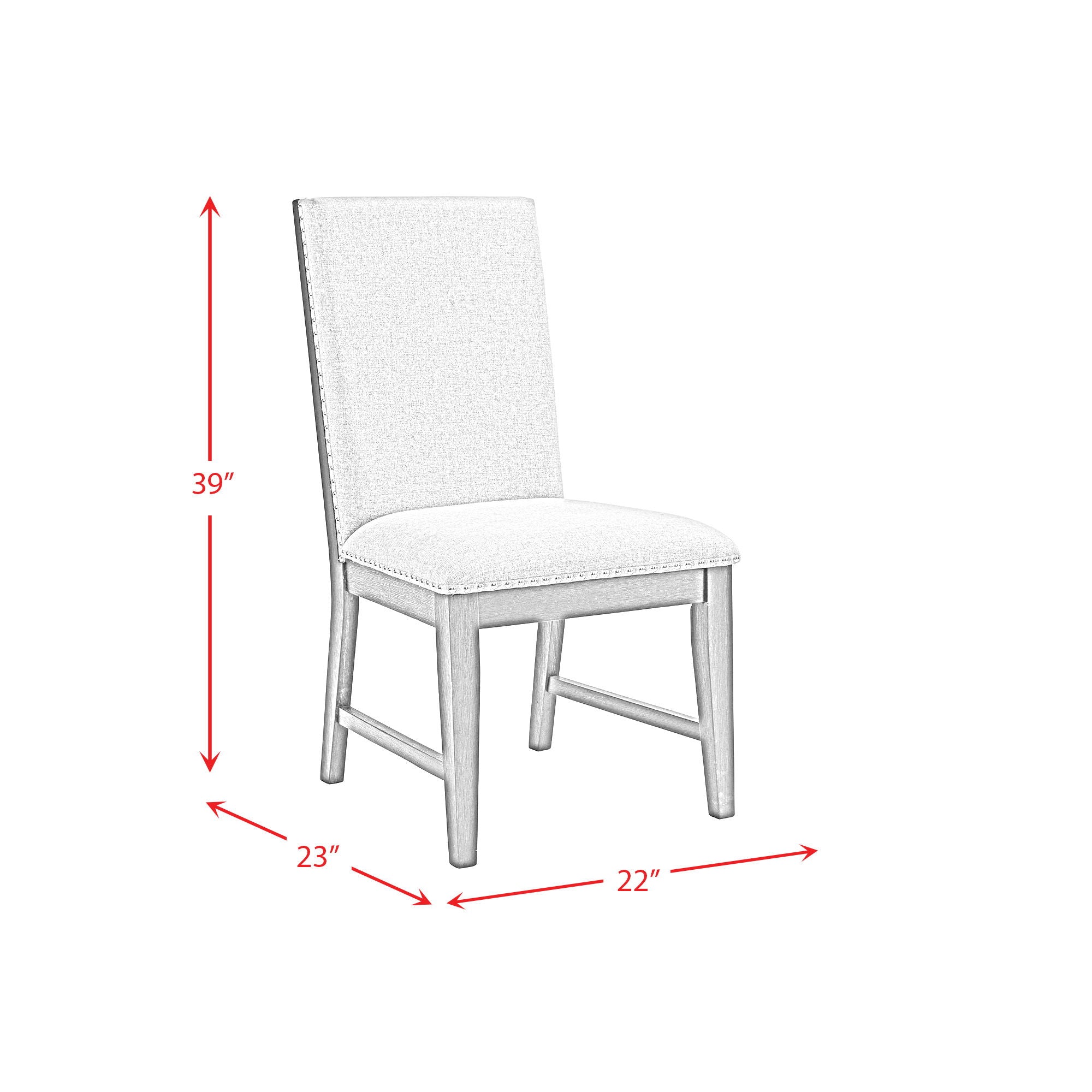 Donovan - Standard Height Side Chair (Set of 2) - Gray