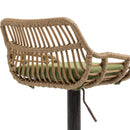 Modern Swivel Bar Stools Adjustable Counter Chairs With Footrest (Set of 2)