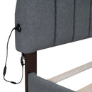 Upholstered Platform Bed With Drawer