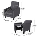Elegant Push Back Chair For Home