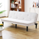 Versatile Corduroy Sofa Bed With Solid Wood Frame