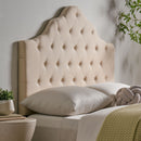 Mardi - Fabric Queen / Full Headboard - Beige