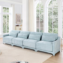 Elegant Sofa With Ergonomic Design And Lumbar Pillows