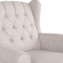 Sheila - Contemporary Fabric Tufted Wingback Rocking Chair