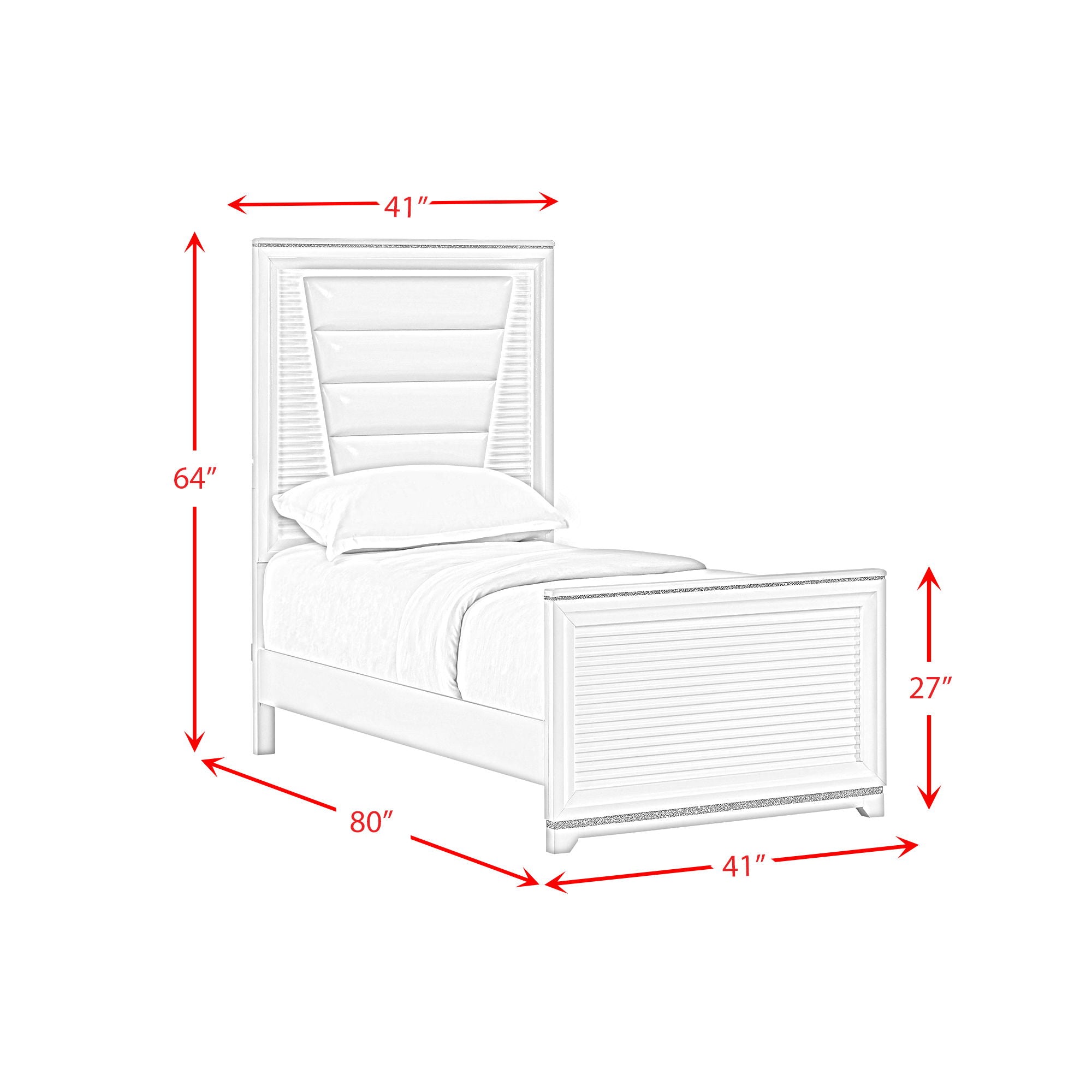 Denmark - Upholstered Bed With LED