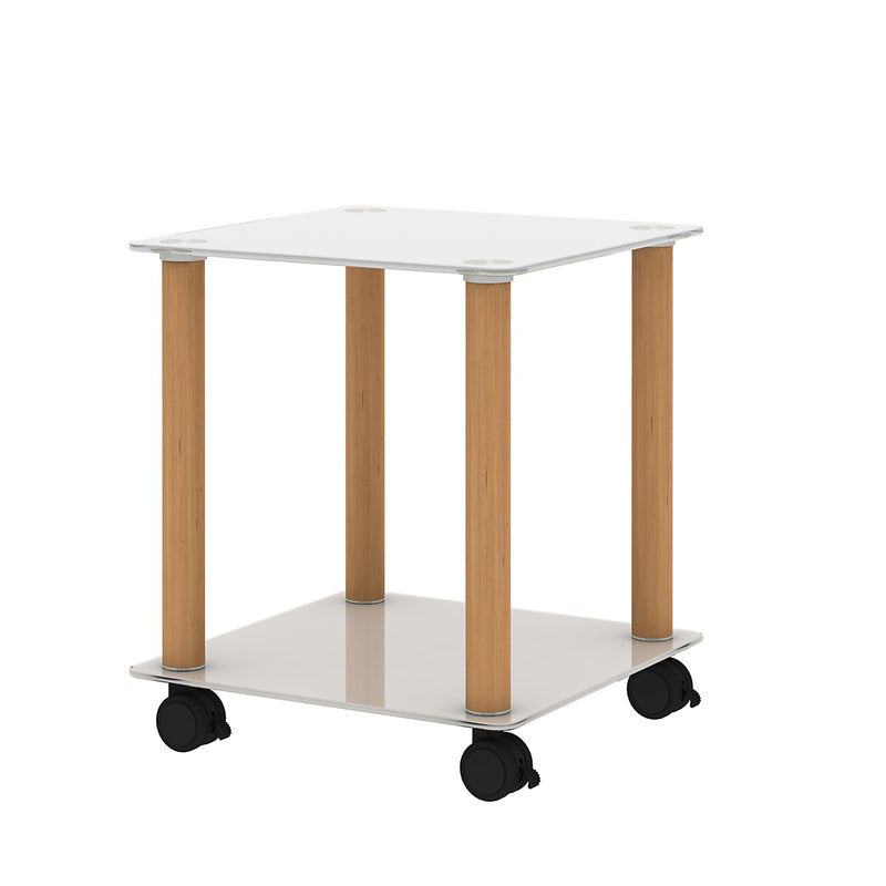 Side Table, 2 Tier Space End Table, Modern Night Stand, Sofa Table, Side Table With Storage Shelve