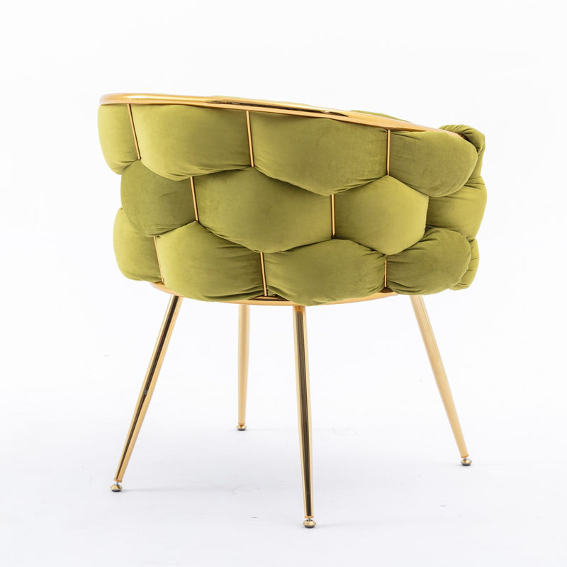 Luxury Modern Simple Leisure Velvet Single Sofa Chair Bedroom Lazy Person Household Dresser Stool Manicure Table Back Chair