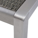 Outdoor Square Dining Table With Aluminum Frame
