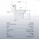 Gloss Tornado Flush 1 Piece Elongated Toilet With Siphonic Side Press, ADA Comfort Chair Height - Gloss White