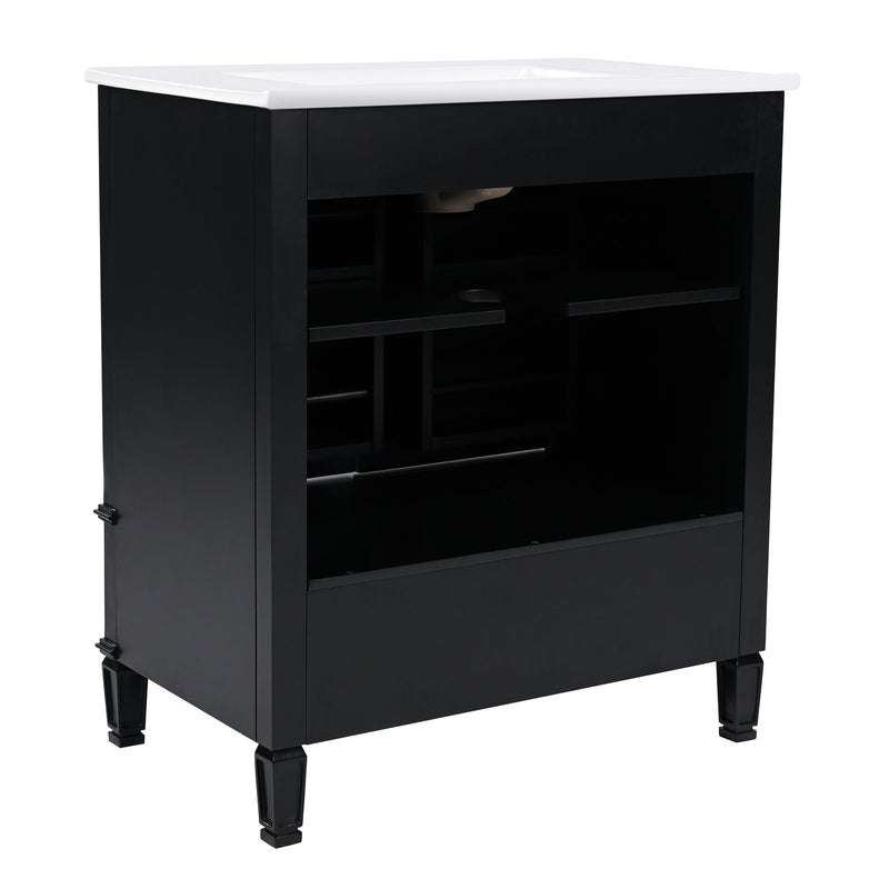 Bathroom Vanity With Sink, Soft Closing Door, Multi Functional Storage