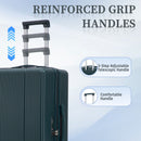 20" / 24" / 28" 3 Pieces / Set Spinner Wheel Luggage, Carry On Suitcase, Matching Color, TSA Combination Lock