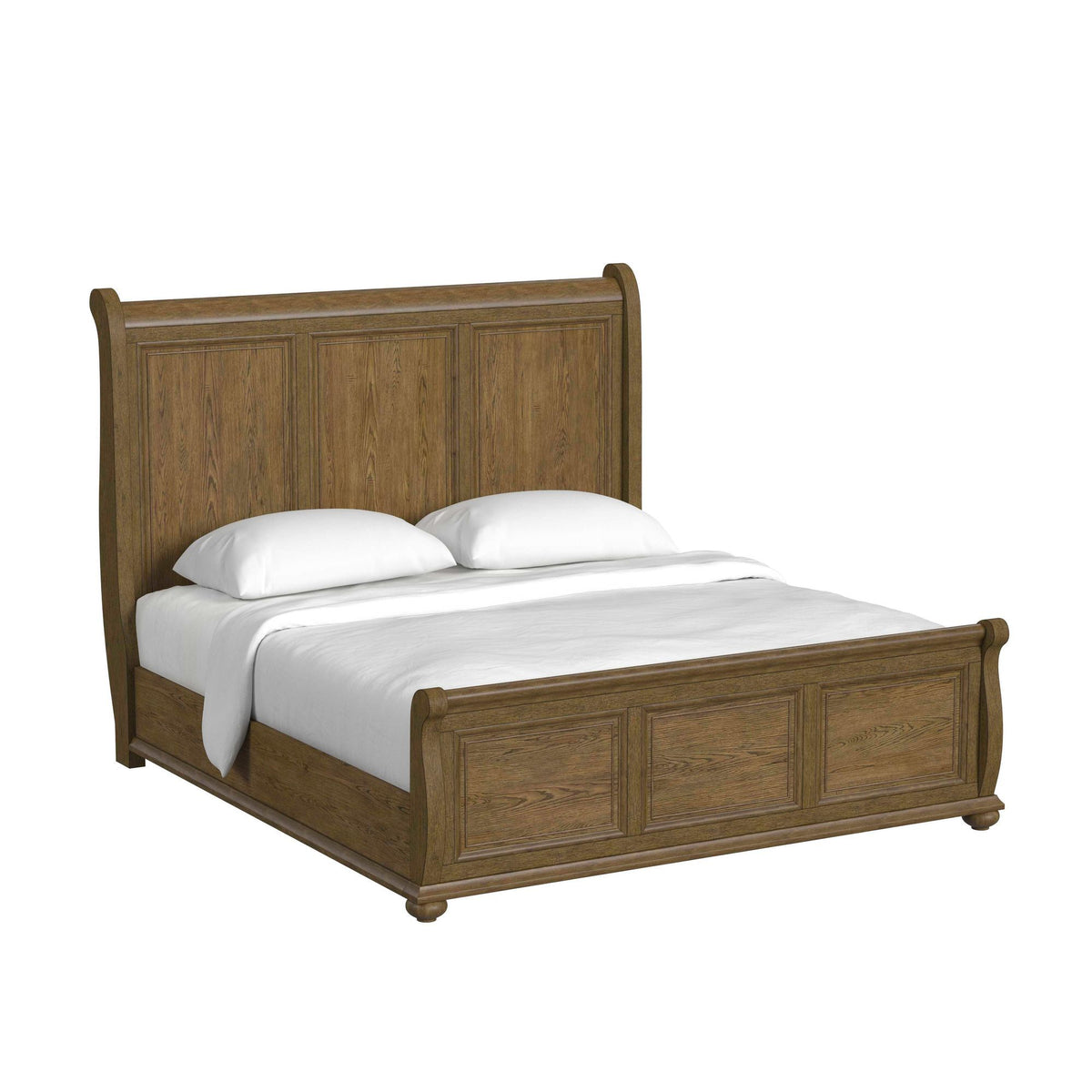 Heritage & Home Sleigh Bed in Light Brown by Elements International