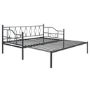 Twin Size Metal Daybed with Trundle, Daybed with Slat No Box required Black
