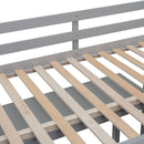 Loft Bed With Retractable Writing Desk And 4 Drawers, With Lateral Portable Desk And Shelves