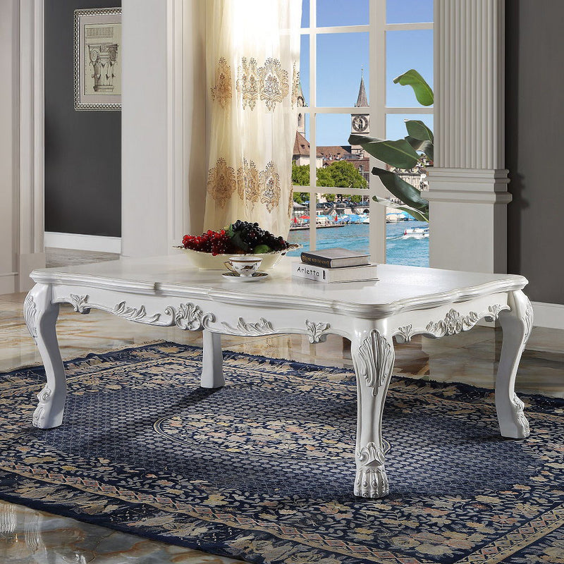 Dresden - 54" Coffee Table - Bone White