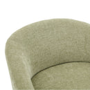 Swivel Barrel Chair With Cushioning For Living Room & Office, 360° Rotating - Green