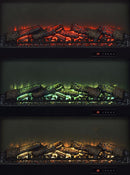 Enfield - 71" TV Stand Fireplace Media Console - Dark Pine