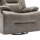 3 Seater Home Theater Recliner Manual Recliner Chair With A LED Light Strip Two Built-In Cup Holders For Living Room