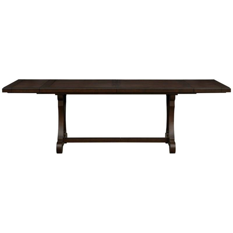 Rectangle Extension Dining Table - Brown