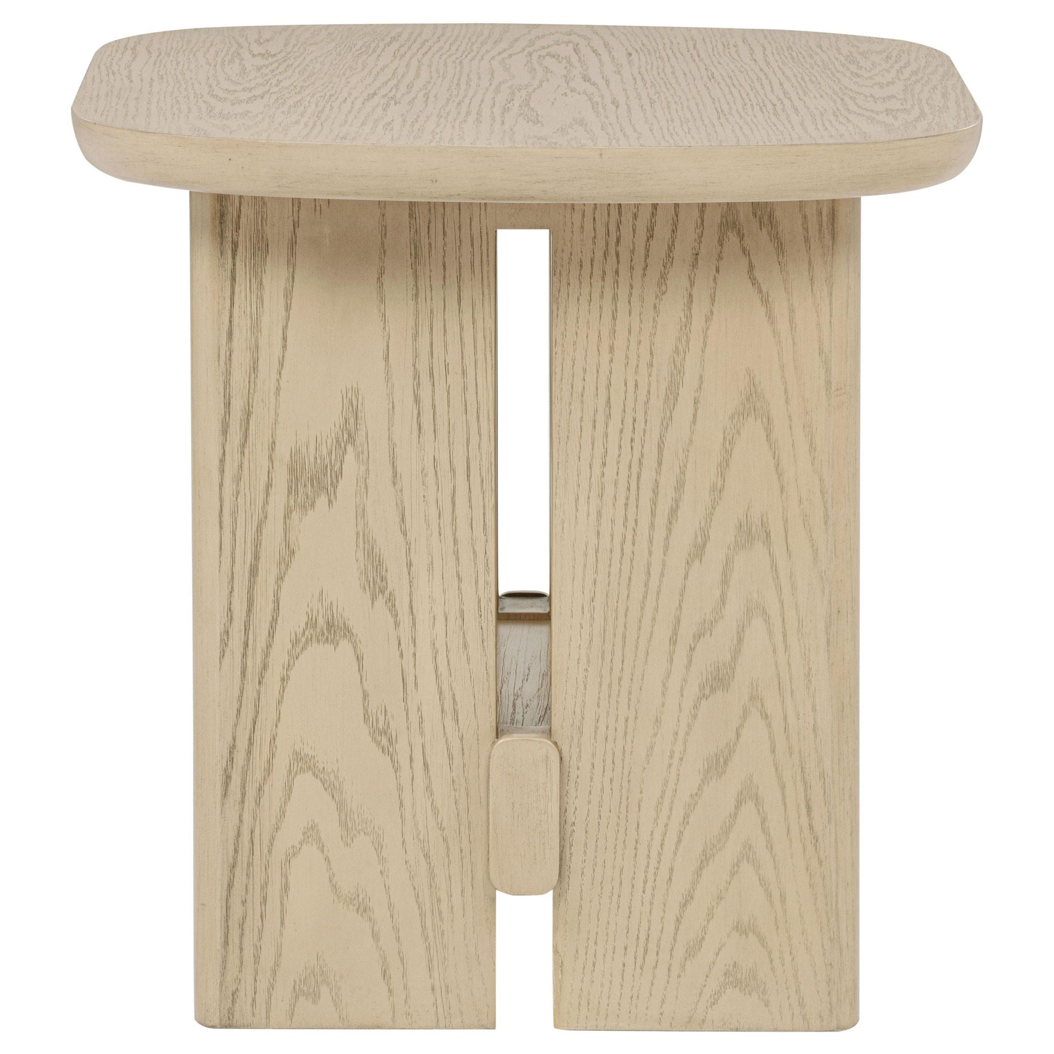 Kailani 2-piece Coastal Coffee and End Table Set Beige Oak - Atlantic Fine Furniture Melbourne FL