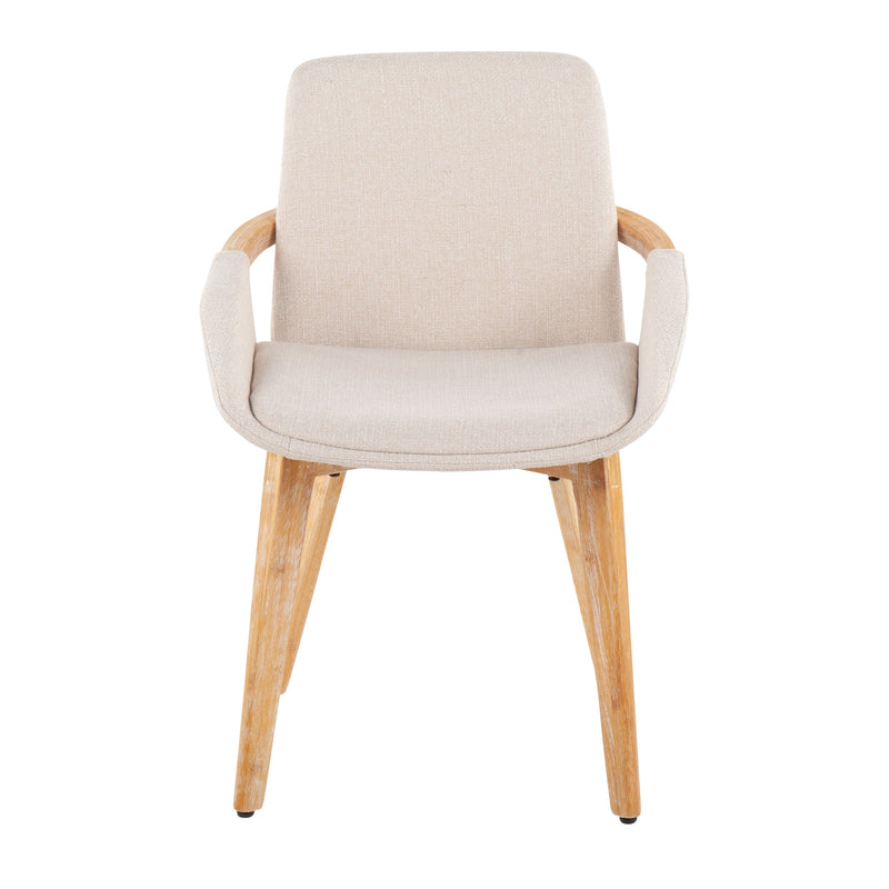 Cosmo - Mid-Century Chair - Natural / Cream