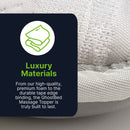 Massage Topper With Gel Infused Memory Foam And Air Cell Technology - Gray