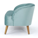 Modern Classic Shell Backed Loveseat