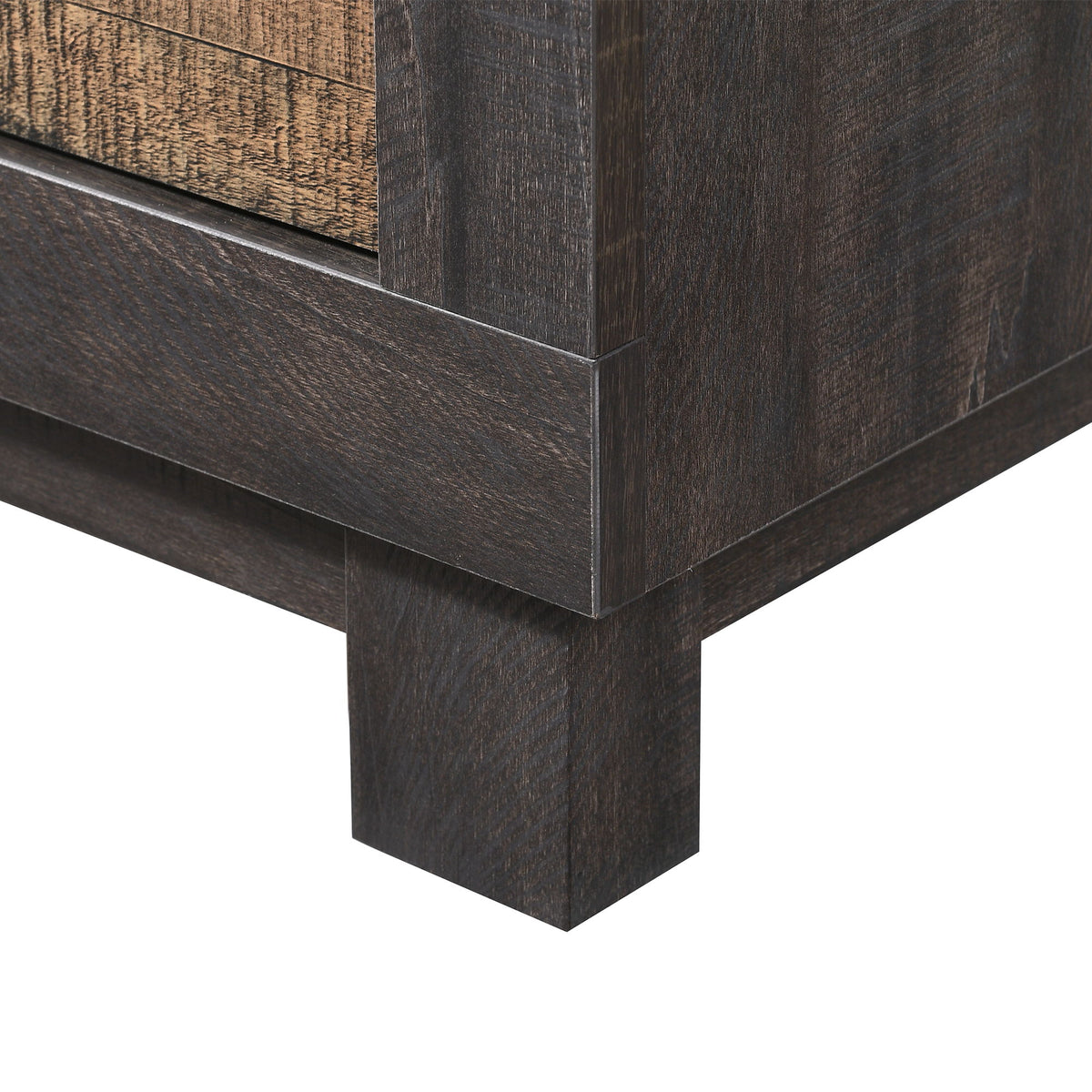 Harlington 2-Drawer Nightstand in Dark Chocolate by Elements International, view 2