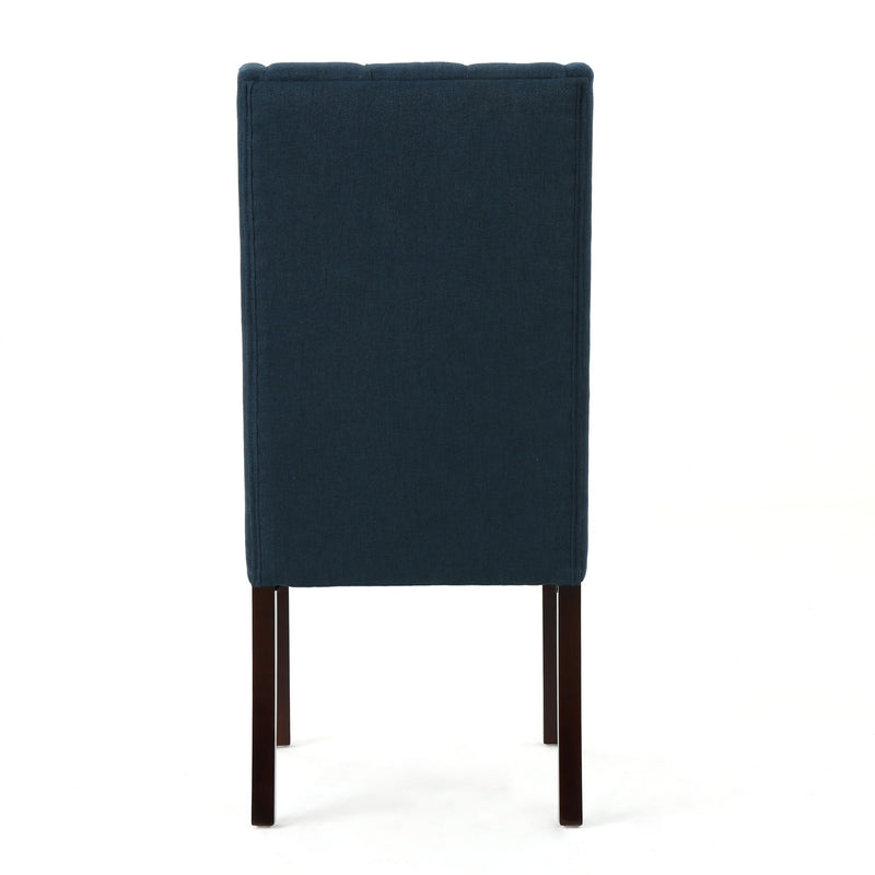 Sophisticated Tufted Dining Chair With High Back Design