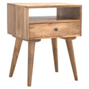 Nightstand With Open Slot - Oak