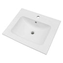 Modern Rectangular Vanity Top With Overflow For Bathroom