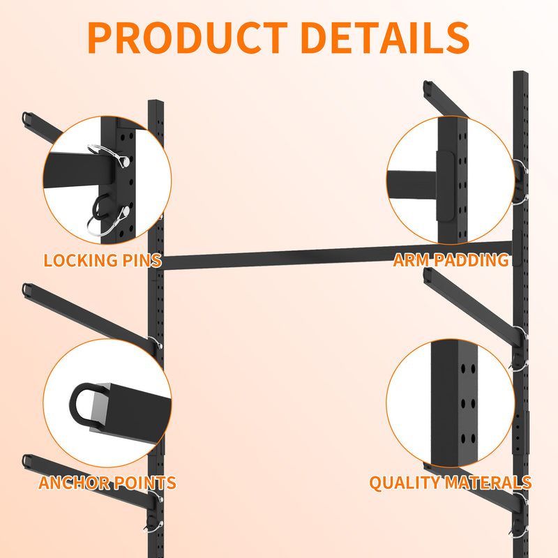 Freestanding Kayak Storage Rack With Lockable Wheels For Kayak, Canoe, Sup & Surfboard