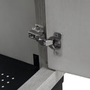 Modern Freestanding Bathroom Vanity With Ceramic Sink, Hot And Cold Faucet, 1 Door Cabinet & Open Shelf