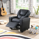Sally Deluxe Kids Recliner Chair With Cup Holder - Black